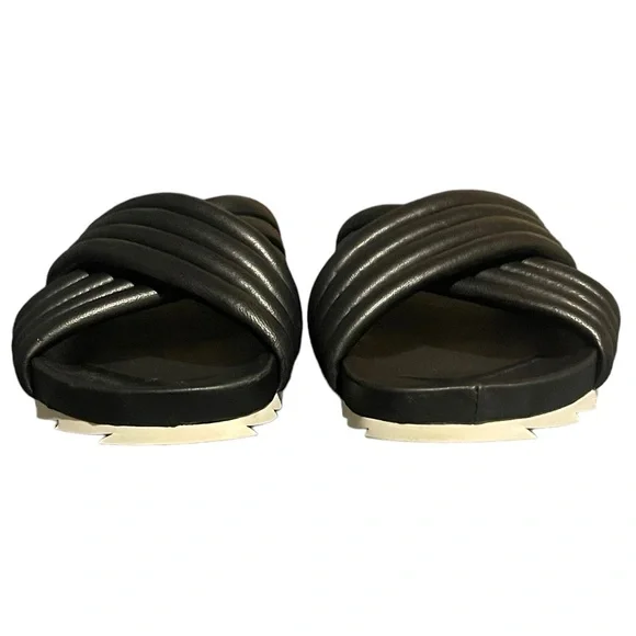 J/SLIDES NYC Wide Straps Sandals Women’s Size 8.5 Black - Picture 3 of 8